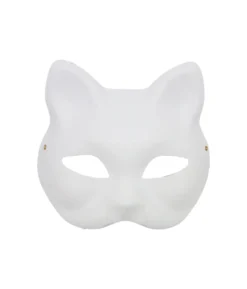 Cat Face Paintable Paper Mask
