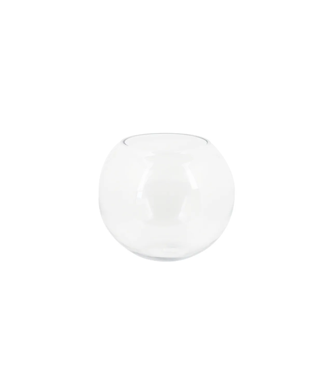 Clear Glass Fish Bowl Height 130mm