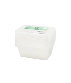 Clear PP Rectangular Food Container 10pc 1000ml