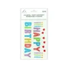 Colorful “HAPPY BIRTHDAY”Rhinestone Stickers 19.5x10cm