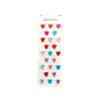 Colorful Heart Rhinestone Stickers 23pc