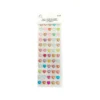 Colorful Heart Rhinestone Stickers 14mm 60pc