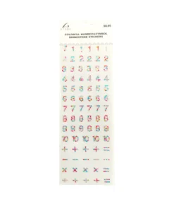 Colorful Number Symbol Rhinestone Stick