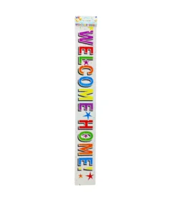 Color Welcome Home Foil Banner 11 x 260 cm