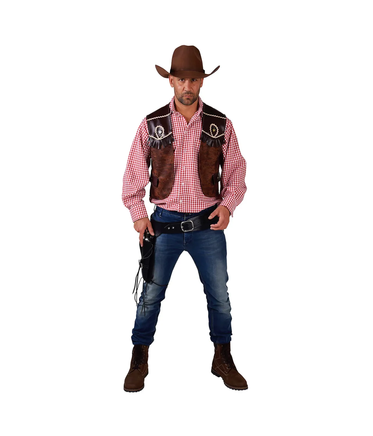 Cowboy Vest, Belt & Holster