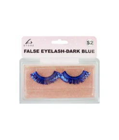 Dark Blue Metallic False Eyelashes