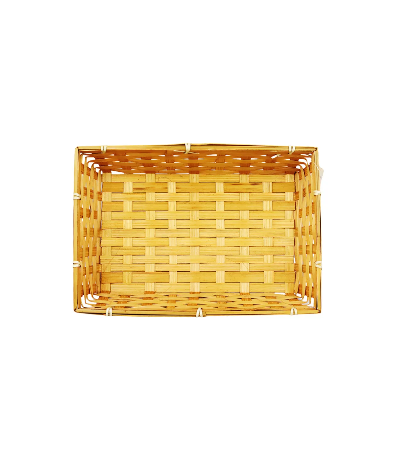 Dark Brown Rectangle Bamboo Basket 30x20x7cm