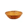 Dark Brown Round Bamboo Basket 30cm