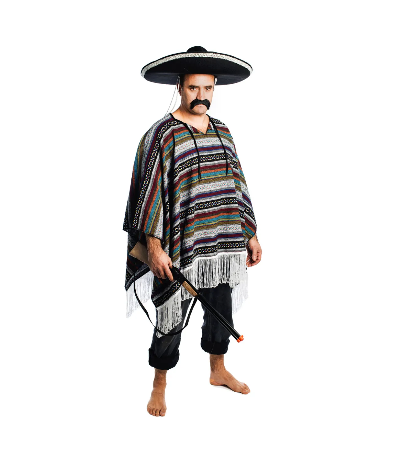 Deluxe Grey Poncho