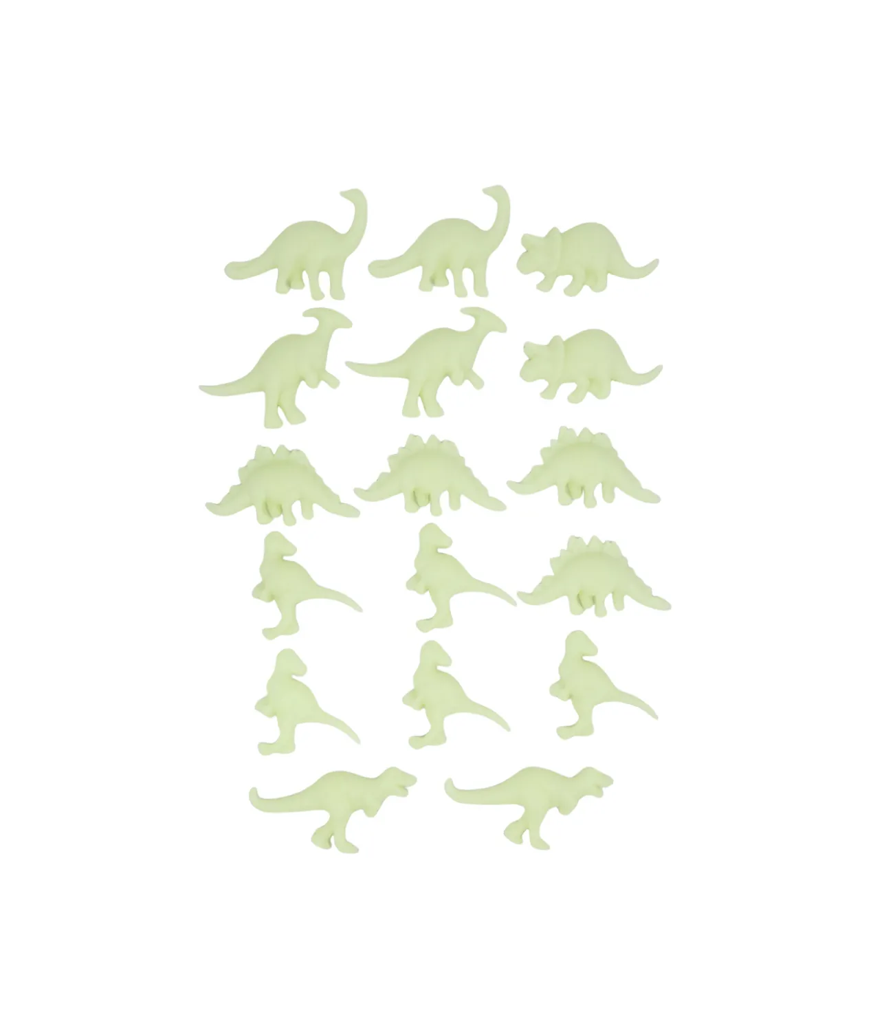 Dinosaur Glow In Dark 6cm 16pk