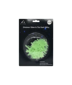 Dinosaur Glow In The Dark Decorations 24pc