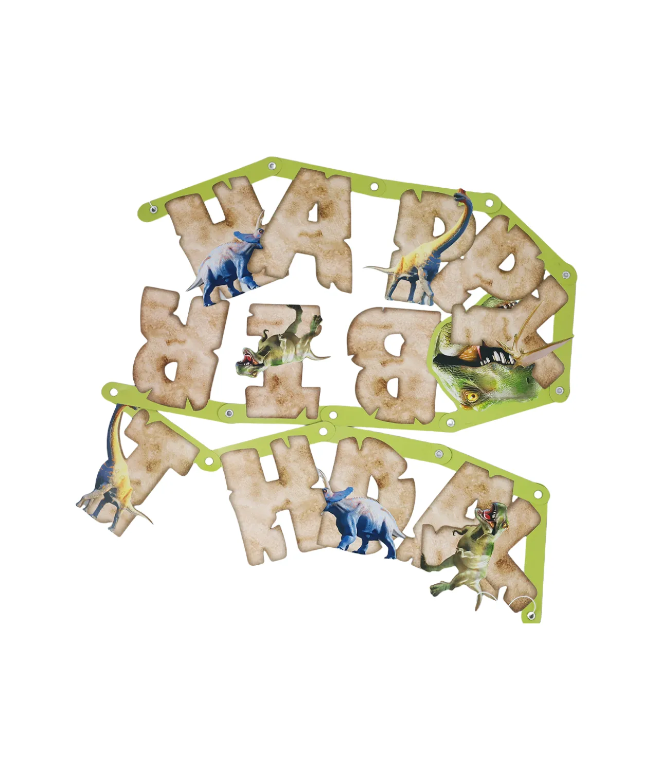 Dinosaur Printed Letter Banner