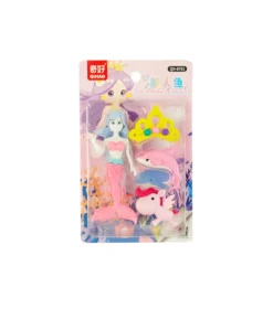 DIY Mermaid Eraser Set Assorted