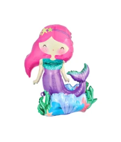 3D Mermaid Foil Balloon 56x65x36cm
