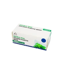 Double Seal Zip Lock Plastic Bags 100pc 18x17cm