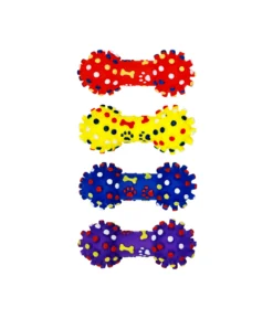 Dumbbell Squeaky Dog Toy Assorted