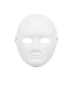 Full Face Paintable Paper Mask Small