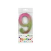 Giant Iridescent Number Candle 9
