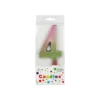 Giant Iridescent Number Candle 4
