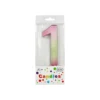 Giant Iridescent Number Candle 1