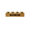 Glass Bottle With Gold Lid 4pk