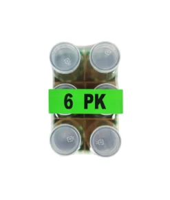 Glass Bottle with PE Lid 300ml 6pk