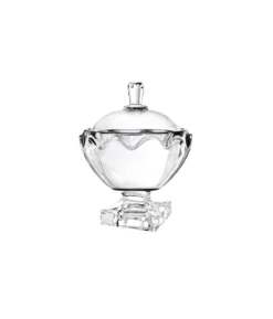 Glass Candy Bowl With Lid 18.5cm