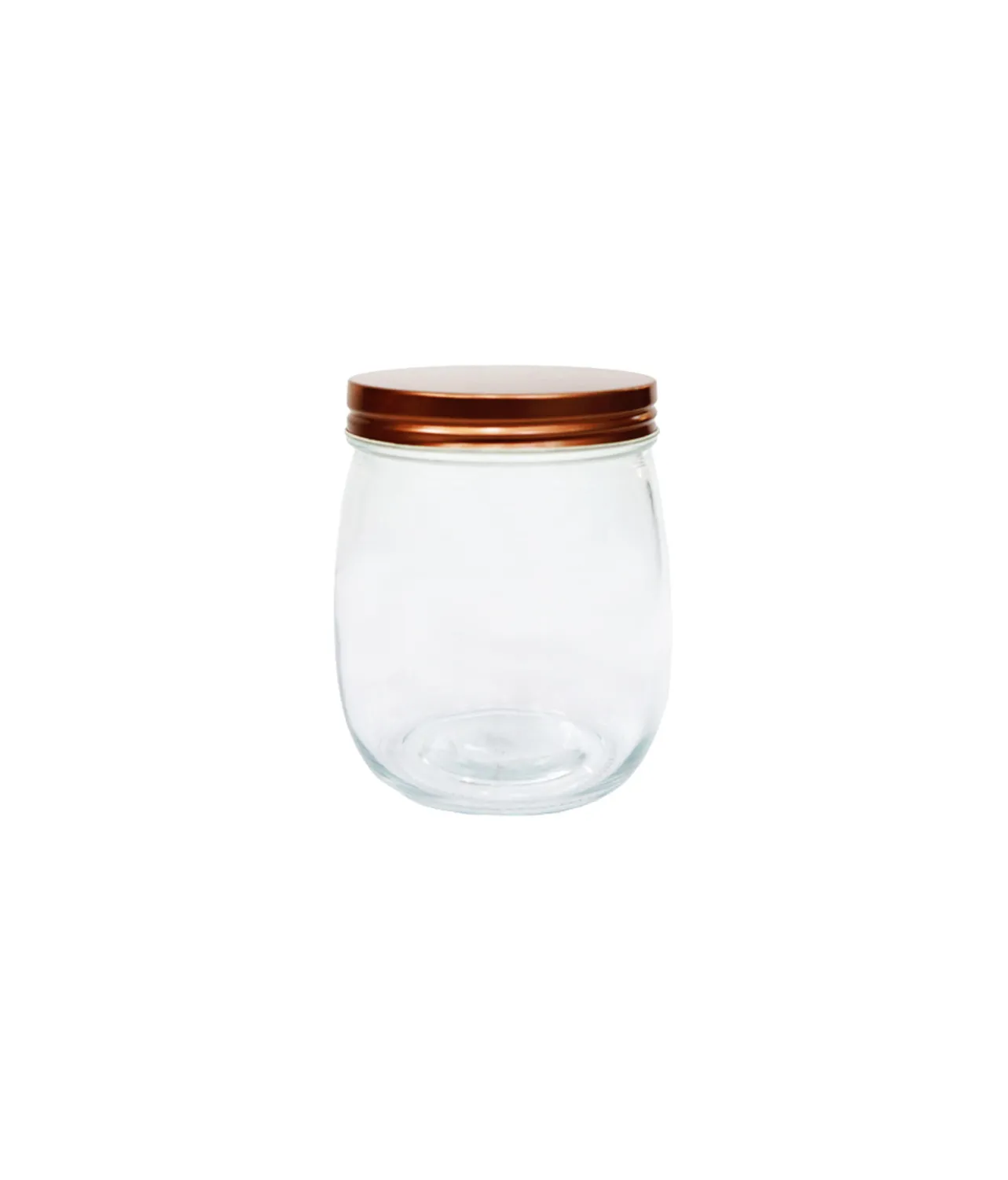 Glass Jar With Copper Lid 700ml