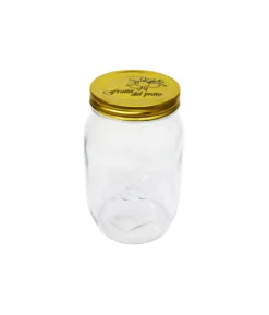 Glass Jar With Gold Lid 970ml