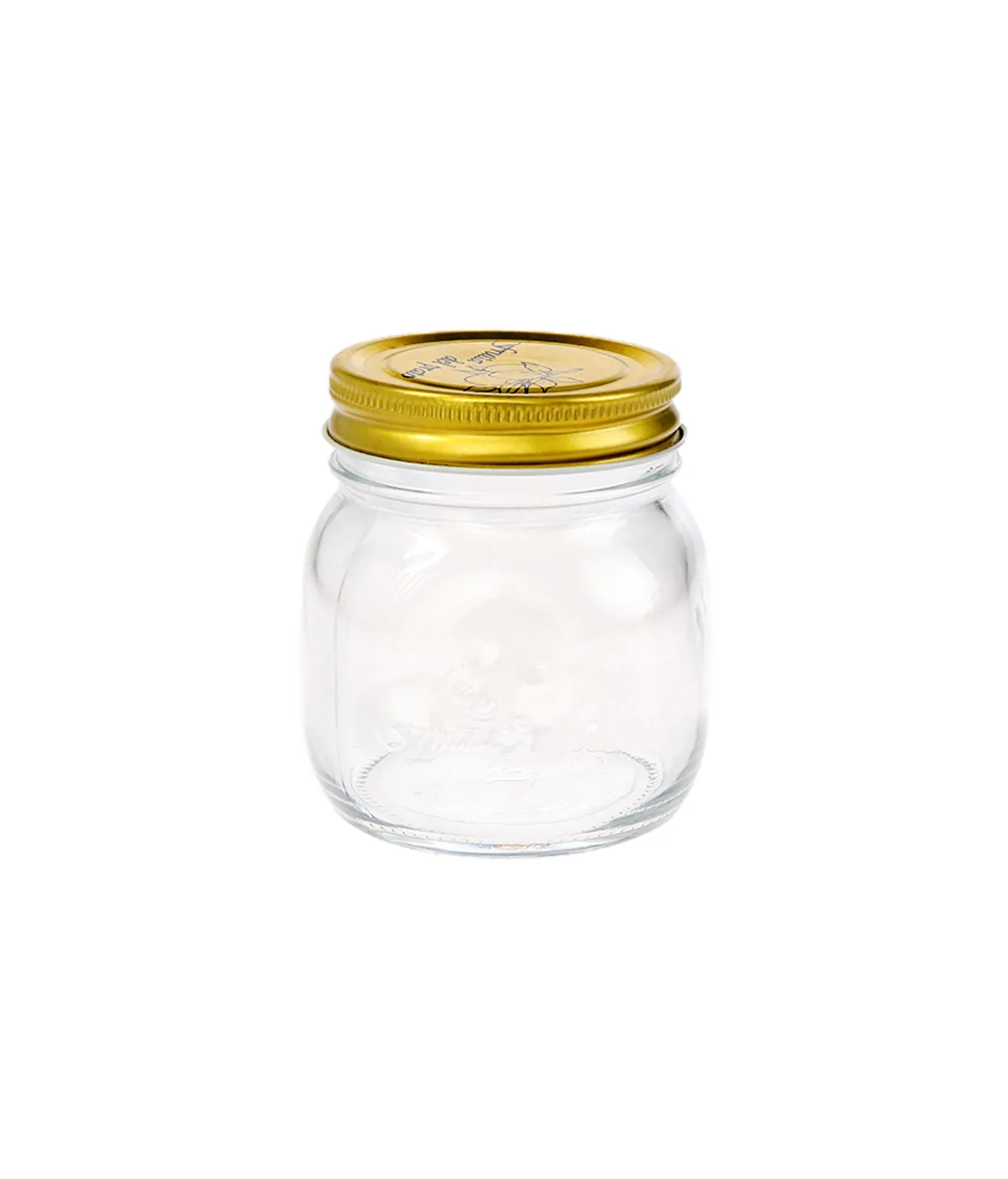 Glass Jar With Gold Lid 260ml