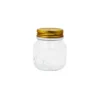 Glass Jar with Gold Lid 150ml 6.2×6.2×8.4cm