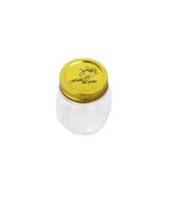 Glass Jar with Gold Lid 150ml 6.2×6.2×8.4cm