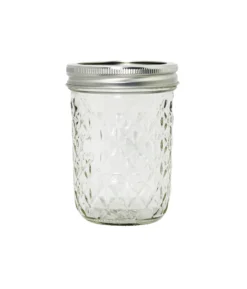 Glass Mason Jar With Metal Split Lid + Chalkboard 16oz