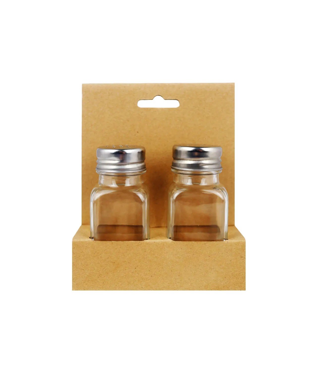 Glass Storage Jars With Metal Lid 2pk