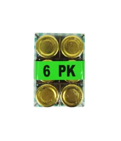 Glass Storage Jar with Gold Lid 30ml 6pk