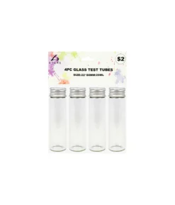 Glass Test Tubes 20ml 4pk
