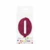 Glitter Magenta Number Candle 0