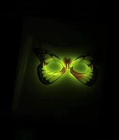 Glow In The Dark Butterfly Mask 1pc