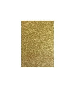 Gold A4 Glitter Cardboard 10pk