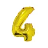 Gold Air Fill Number 4 Balloon