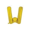Gold Alphabet Foil Balloon Letter W