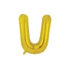 Gold Alphabet Foil Balloon Letter U