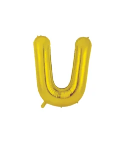 Gold Alphabet Foil Balloon Letter U