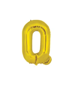 Gold Alphabet Foil Balloon Letter Q