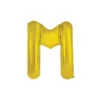 Gold Alphabet Foil Balloon Letter M