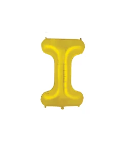 Gold Alphabet Foil Balloon Letter I