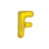 Gold Alphabet Foil Balloon Letter F