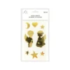 Gold Angle Mirror stickers 19.5x10cm