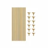 Gold Balloon Stick & Cup Set 12pk