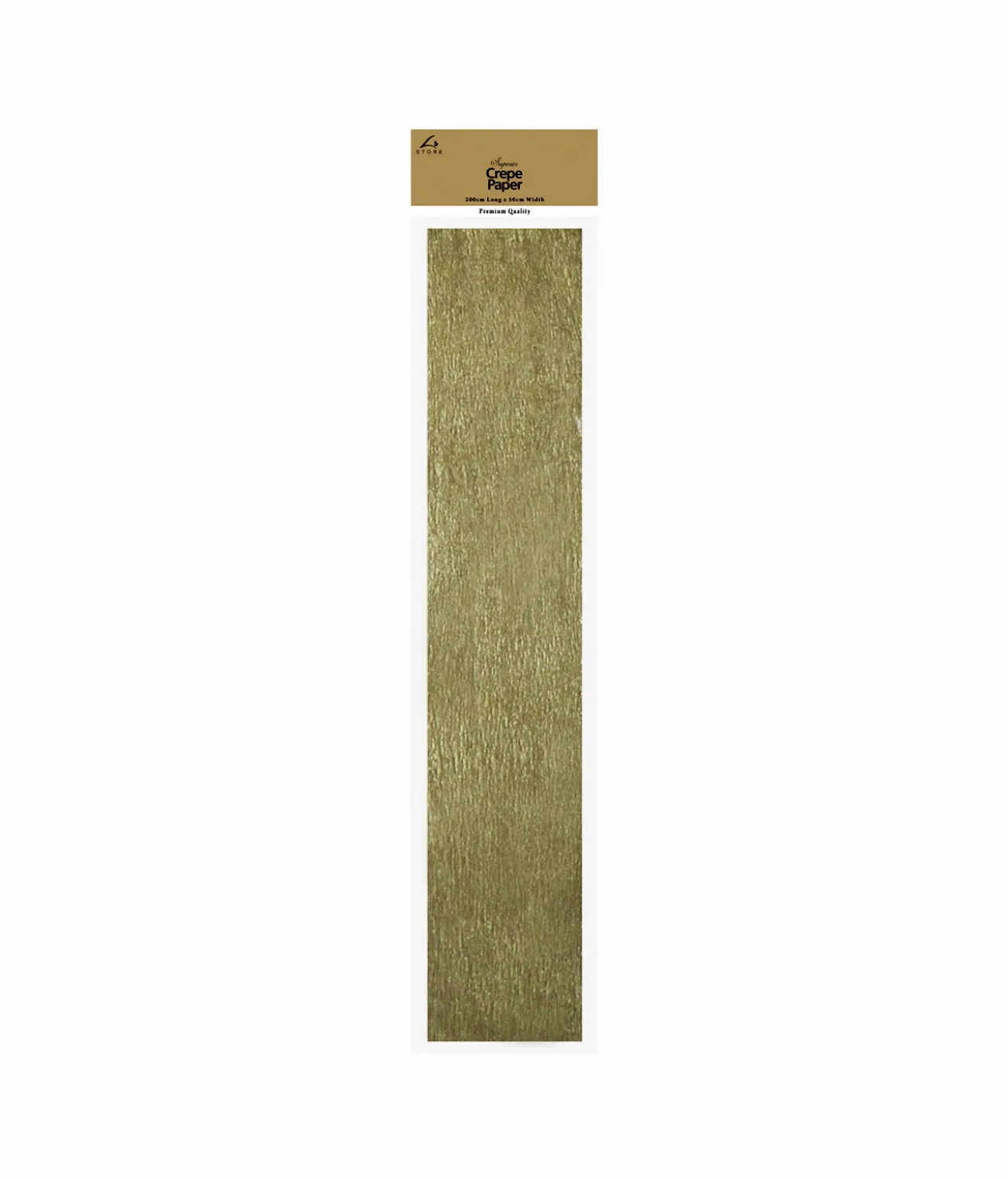 Gold Crepe Paper 200x50cm